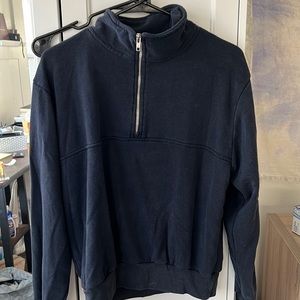 Brandy Melville navy quarter zip up, one size